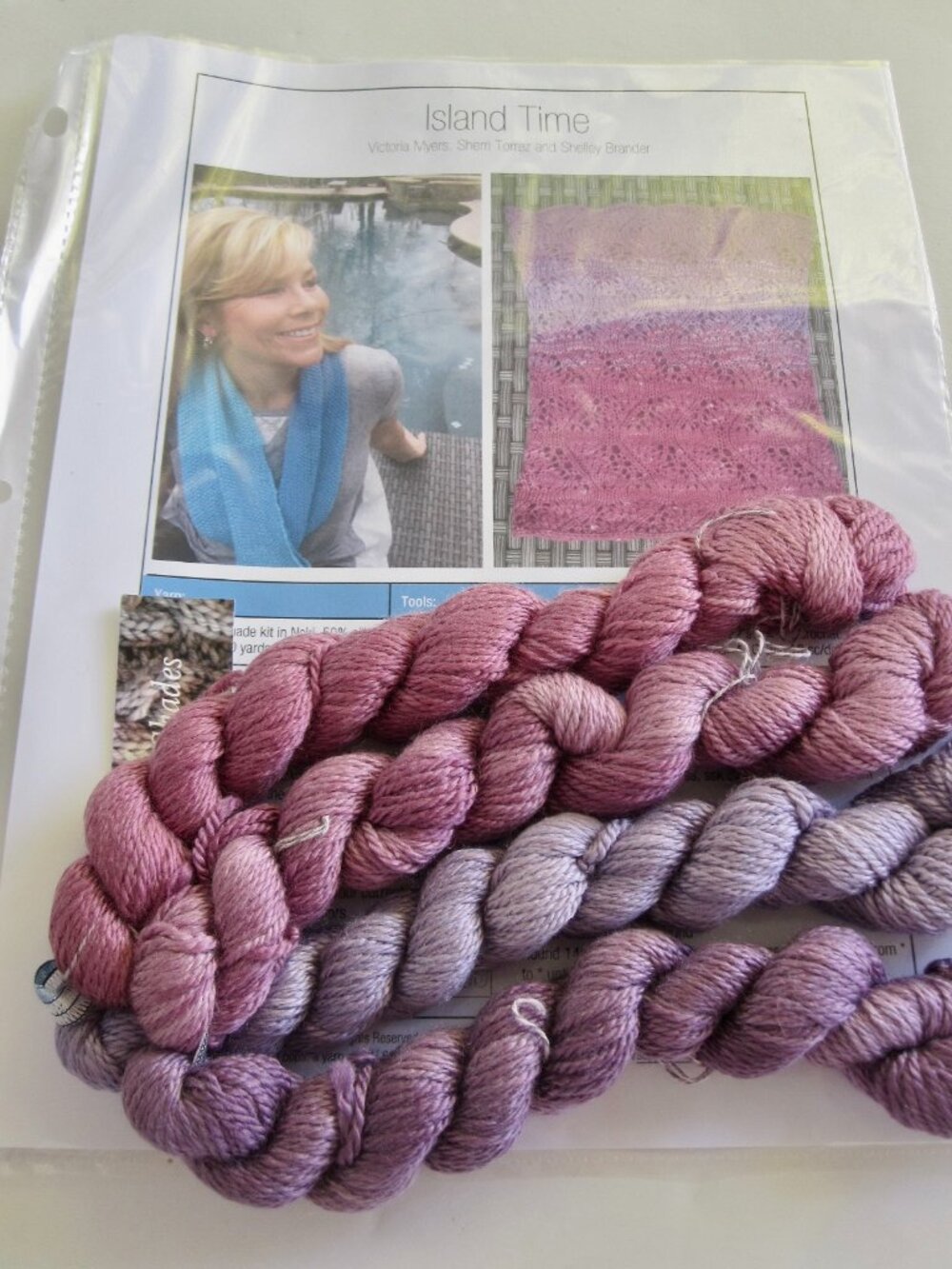 NEW Loops Club Cowl Pattern Kit to Knit or Beret to Crochet w Silk Merino Yarn